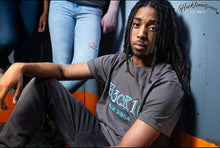 Load image into Gallery viewer, CHARCOAL & BABY BLUE H3CK1E T-SHIRT