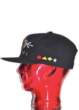 Load image into Gallery viewer, BLACK SNAPBACK -“I LOVE 2 CUT SHAPES”