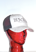 Load image into Gallery viewer, WHITE SUEDE MESH TRUCKER