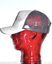 Load image into Gallery viewer, WHITE SUEDE MESH TRUCKER