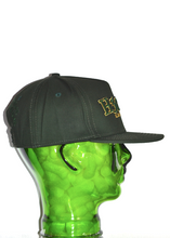 Load image into Gallery viewer, OLIVE GREEN & GOLD SNAPBACK