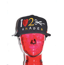 Load image into Gallery viewer, BLACK SNAPBACK -“I LOVE 2 CUT SHAPES”