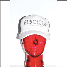 Load image into Gallery viewer, WHITE SUEDE MESH TRUCKER