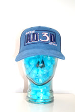 Load image into Gallery viewer, &quot;Sapphire Rose Suede Trucker Cap&quot;
