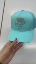 Load and play video in Gallery viewer, The Real MVP — Private Issue 01. Aqua Tone Mesh Trucker
