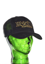 Load image into Gallery viewer, The &quot;Golden Nightfall&quot; Suede Trucker Cap
